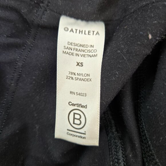 Athleta Rainier Activewear Zip Pocket Crop Tights Leggings Size XS - Picture 8 of 8